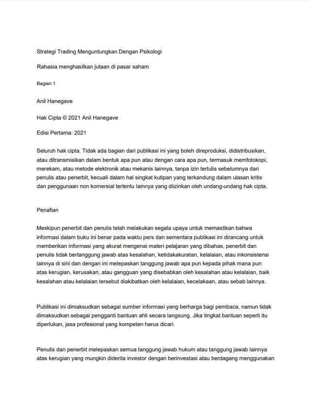 Strategi Trading Menguntungkan Dengan Psikologi